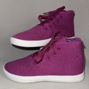 Allbirds TT Tree Toppers Fuchsia Pink Knit HighTop Comfort Sneakers Women Size 7